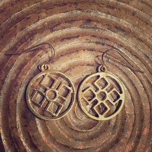 Gold Drop Down Earrings